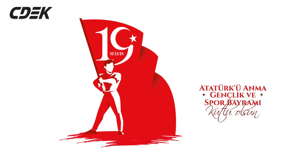 cdek_tr's tweet photo. 🇹🇷 19 Mayıs Atatürk'ü Anma,
Gençlik ve Spor Bayramı Kutlu Olsun! 🇹🇷
#19Mayıs #GençlikveSporBayramı https://t.co/AaL4VHXTcE