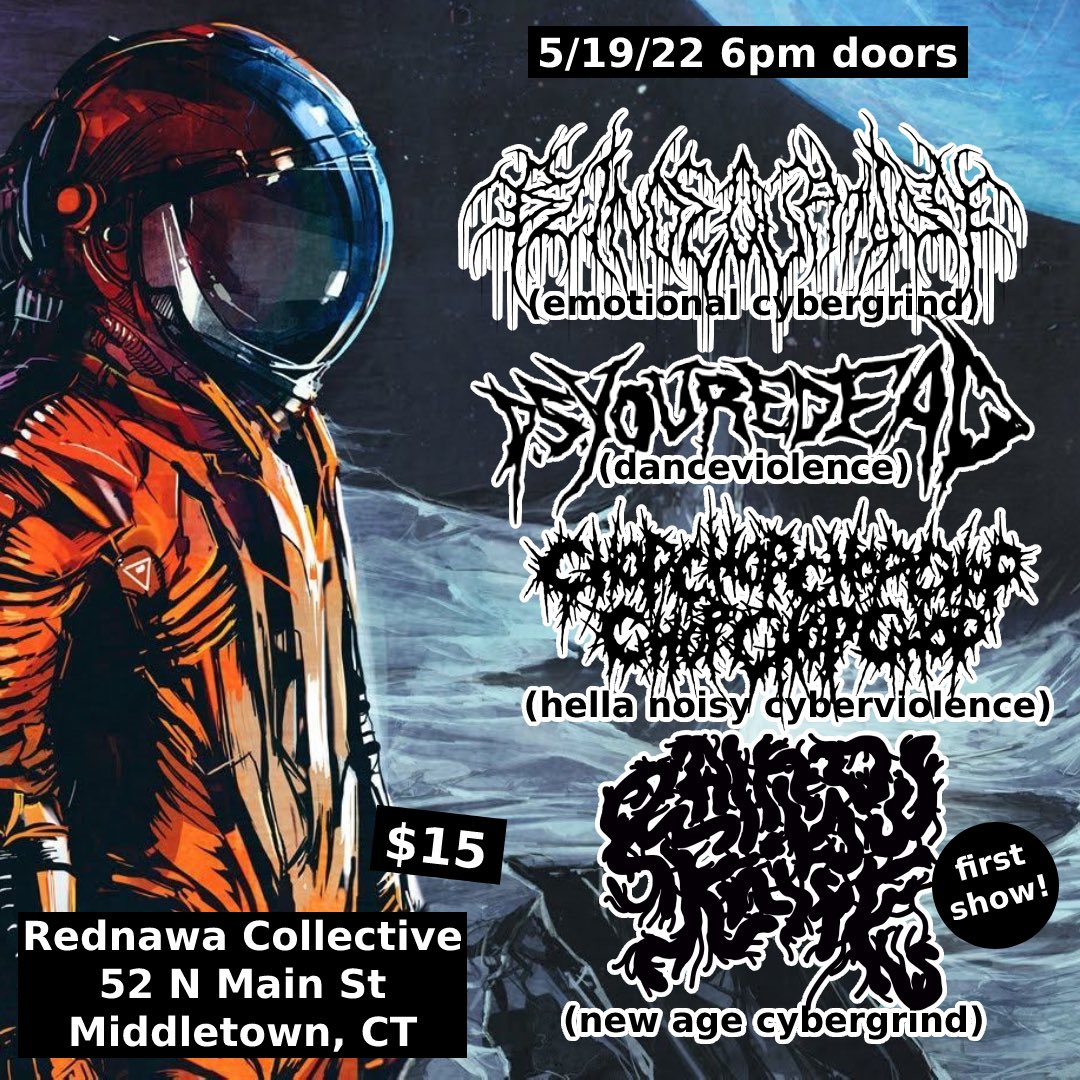 TOMORROW TOMORROW TOMORROW TOMORROW

#cybergrind #grindcore #powerviolence #mathcore #sasscore #ctmusic #ctdiymusic #connecticutmusic #cthardcore