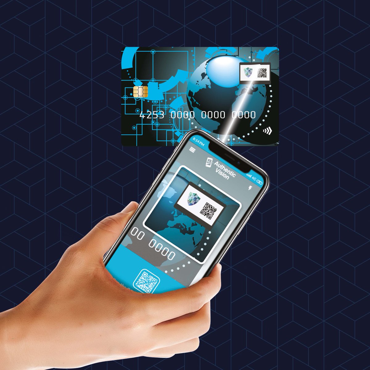 VisionAuthentic's tweet photo. How to resolve the conflict between high security and a great user experience for mobile onboarding, card activation, or fraud prevention? Visit us at  ICMA’s 2022 Card Manufacturing and Personalization EXPO at the Grand Pavillon, booth number 321!

#AllAboutTheCard
#fintech https://t.co/irZtHqyPfU