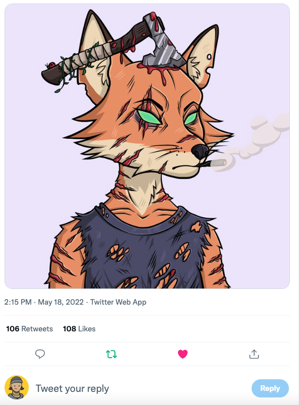 isabelnftsol's tweet photo. @DeadFoxesSOL https://t.co/SUrWCp4A8q