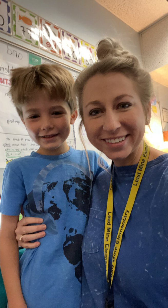 When this cutie asks you to twin with him on twin day… 🥰💙 <a href="/Lead_Mine/">Lead Mine Elementary</a>