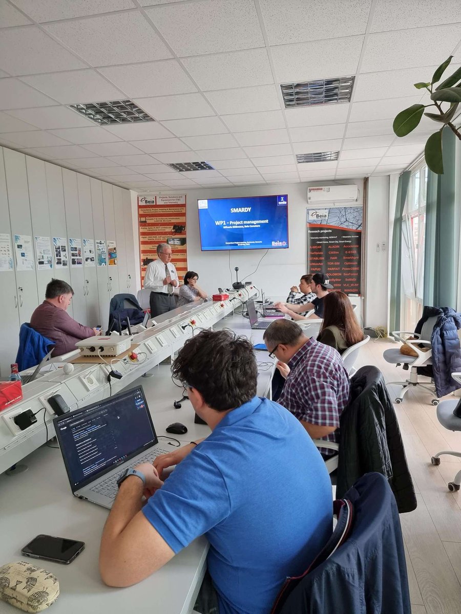 SMARDY (@smardyproject) on Twitter photo Smardy Project Meeting today 18th of May 2022 at <a href="/beiaconsult/">Beia Consult Int</a>'s headquarters in Bucharest, Romania.
Today we will discuss about project management, we'll have a short presentation of BEIA's site and company and we'll also have an industry talk & technical meetings.
Stay tuned! Smardy Project Meeting today 18th of May 2022 at <a href="/beiaconsult/">Beia Consult Int</a>'s headquarters in Bucharest, Romania.
Today we will discuss about project management, we'll have a short presentation of BEIA's site and company and we'll also have an industry talk & technical meetings.
Stay tuned!