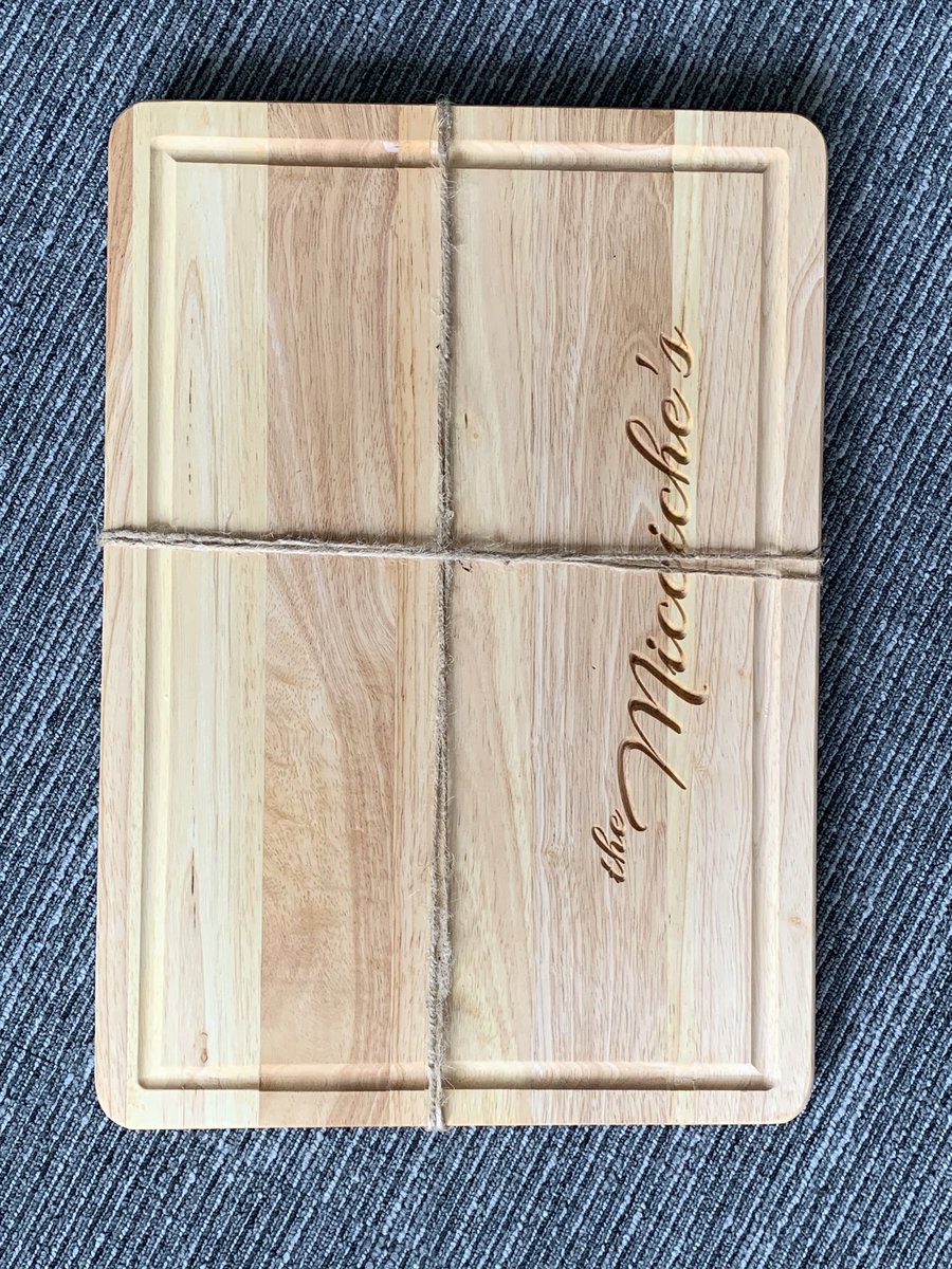 CenterfoldF3's tweet photo. The wife and I are celebrating 17 years married this coming weekend. I conjured up a unique gift this year. Big thanks to @PhunnyHaHa on his craftsmanship and attention to detail on this one of a kind cutting board. Wow! https://t.co/XRNTIhYcYt