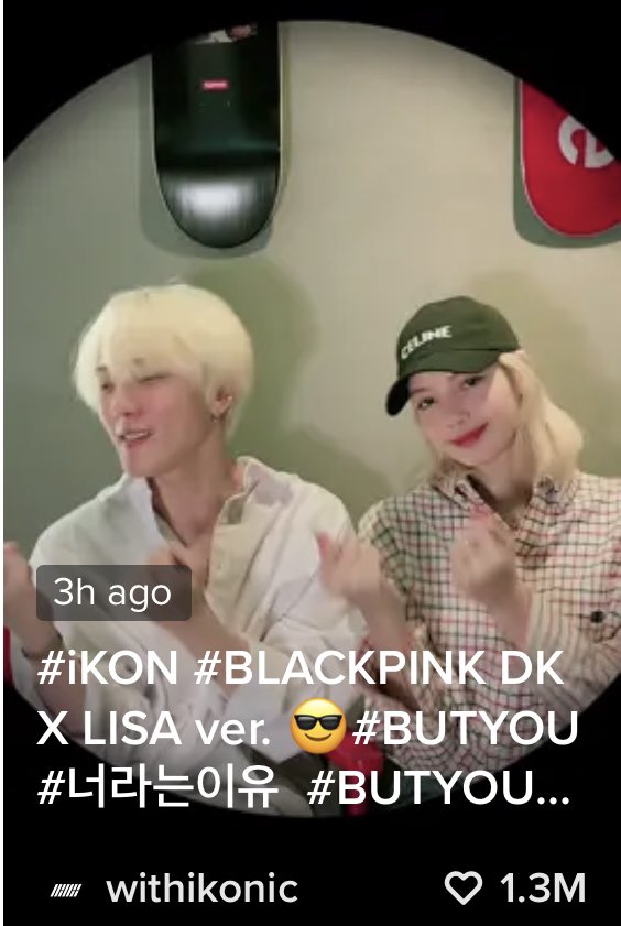 LaliceUpdates's tweet photo. [INFO] - in 3 hours, #LISA &amp; iKON member, DK dance TikTok challenge of "너라는 이유 (BUT YOU)" is now the most viewed (5.8M), most liked, commented, &amp; shared video on ikon’s tiktok page over all.

🔗 https://t.co/aAiZYgzMIW

#블랙핑크리사
#블랙핑크 #리사 #LALISA #MONEY
@BLACKPINK https://t.co/fzAP5Ath1U