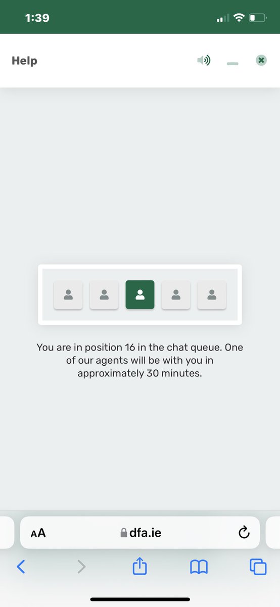 mlavery77's tweet photo. @PassportIRL I’ve been staring at this screen for over an hour now with no change .. ur web chat service is a joke !!! https://t.co/OyMbjCWdG2