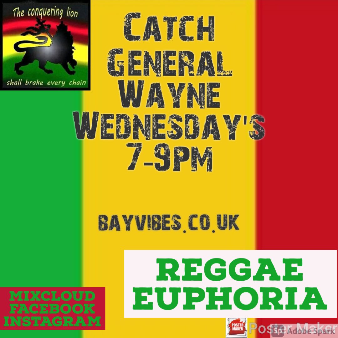 GeneralWayne2's tweet image. Live 7-9pm(Bayvibes.co.uk)(Mixcloud.Com)Blessed vibes, Big up the fam.🌴⚡️💯🎶
