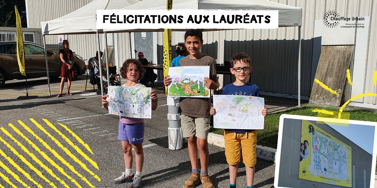 Félicitations aux lauréats Antonia, Djassim et Simon qui se sont rendus le 17 mai sur le site de Villeneuve pour la remise des prix du concours.
Souhaitant remercier l’ensemble des participants, découvrez le recueil regroupant tous les dessins 👉
bit.ly/3uJSAEz