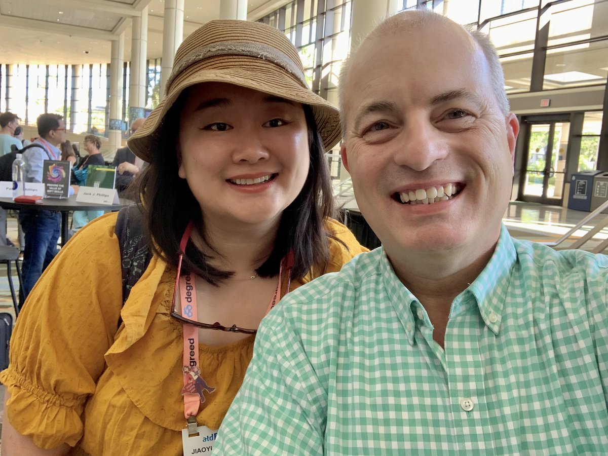 PaulSmithATD's tweet photo. #atd22 Author Booking Signing #ATDReunionSelfie with Jiaoyue (Zhaozhao) Dongmen @atd #SOJT #LearningWhileWorking https://t.co/8T2bjK9ELI