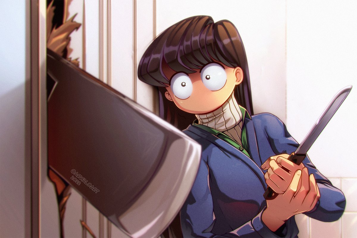 ArwaldArt's tweet photo. Komi can't catch a break https://t.co/SrzizFJKuU