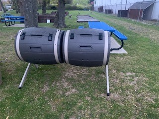 To keep our company garden organic, a compost barrel is the newest addition to our Garden on the Hill. Working with our cafeteria staff we collect ripened fruits/vegetables, egg shells, coffee grinds &amp; cardboard so we can compost the materials for natural fertilizer.