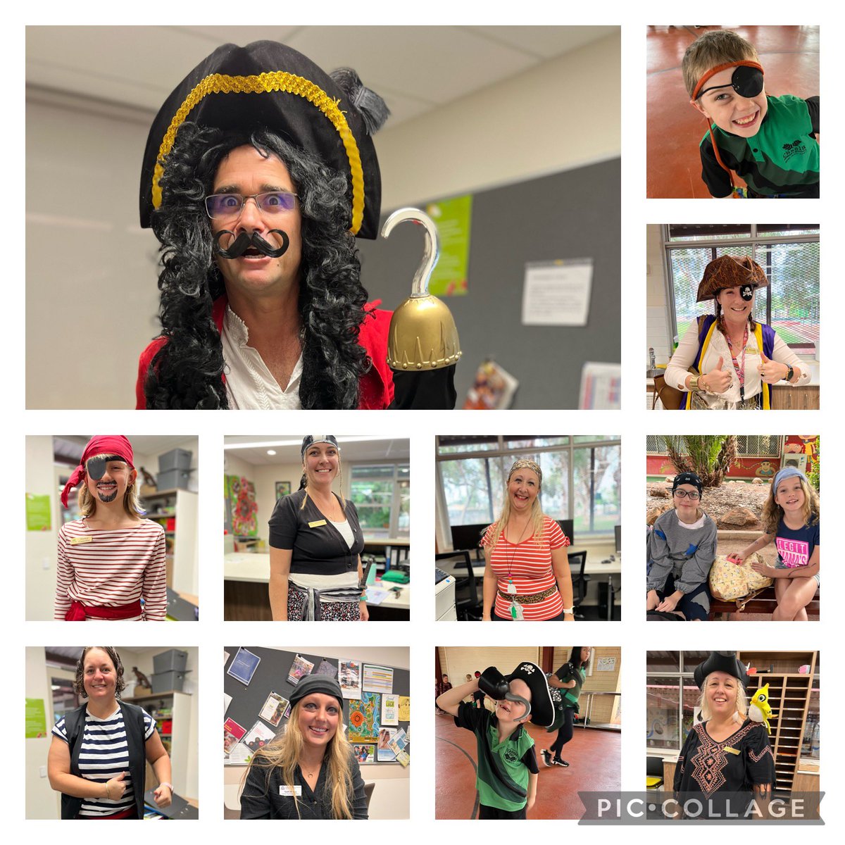 CassiaPrimary's tweet photo. Dress like a Pirate Day for Kid’s  Brain Cancer Research. Over $400 raised and an outstanding array of pirates. https://t.co/sNQN13maJu
