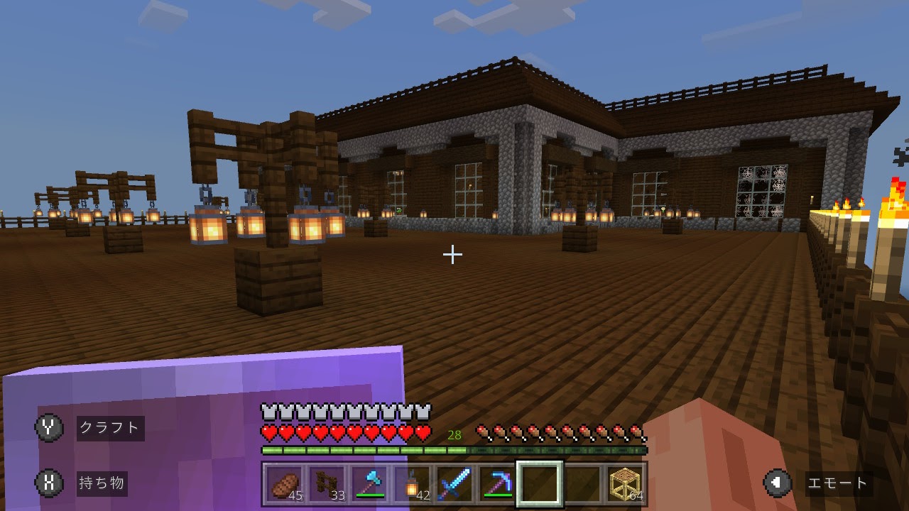 炎のカミナリジュゲム そして マイクラはようやく洋館の屋上を整備 これで敵は湧かない はず 3枚目は 整備途中に広大な海が見えたので衝動的に撮影 いずれあの辺でドラウンドトラップ作ろうかな Minecraft マイクラ マインクラフト T Co