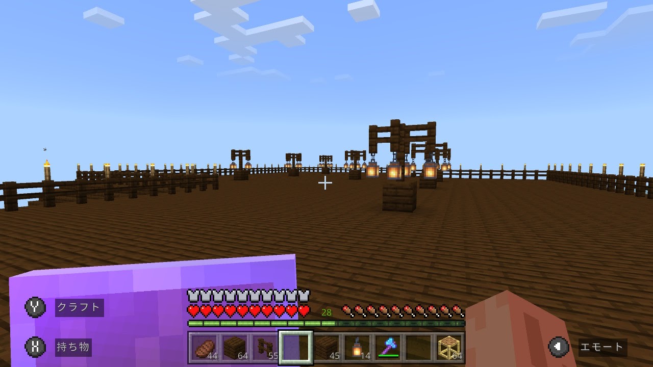 炎のカミナリジュゲム そして マイクラはようやく洋館の屋上を整備 これで敵は湧かない はず 3枚目は 整備途中に広大な海が見えたので衝動的に撮影 いずれあの辺でドラウンドトラップ作ろうかな Minecraft マイクラ マインクラフト T Co