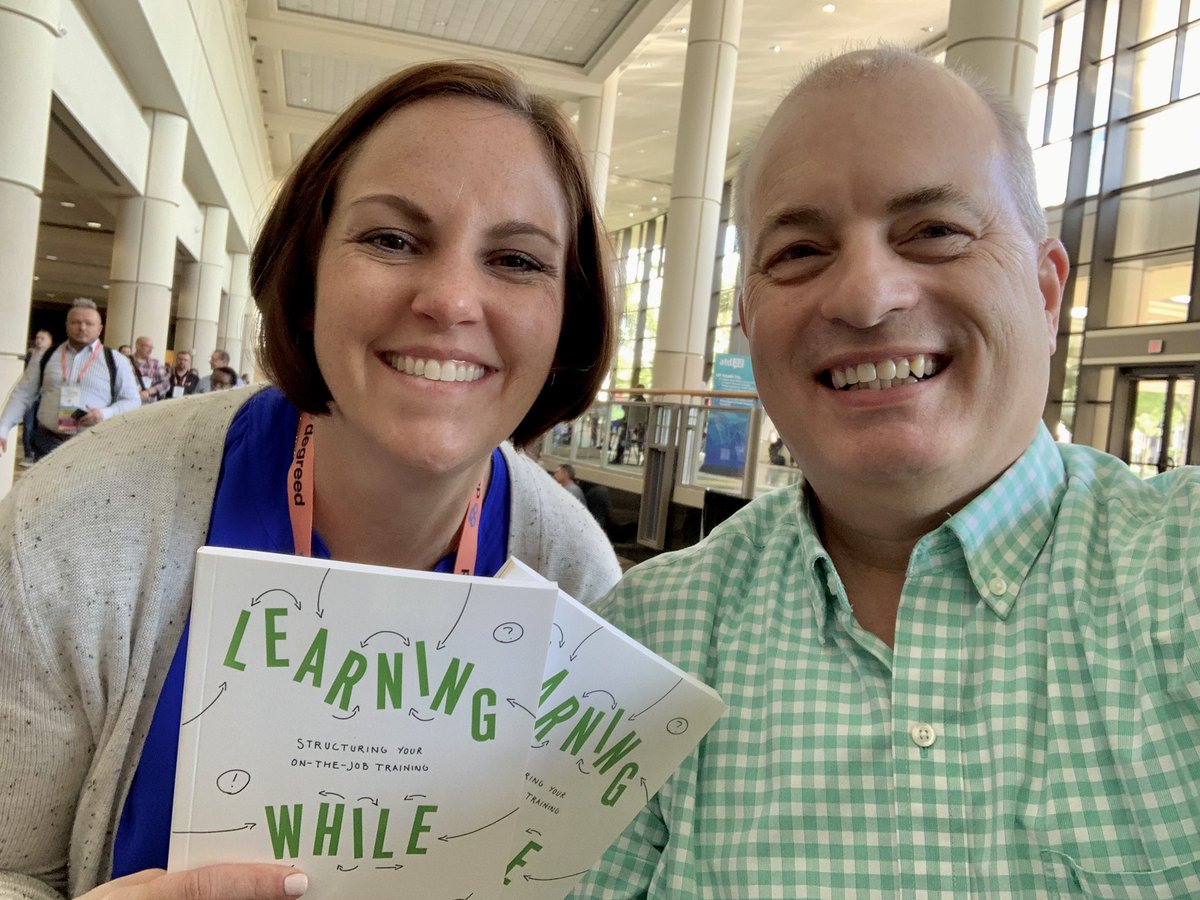 PaulSmithATD's tweet photo. #atd22 Author Booking Signing #ATDReunionSelfie with Lynn Henson who got (2) copies and had a lot of very insightful questions about #SOJT @atd #LearningWhileWorking https://t.co/8hfZyAxxuR