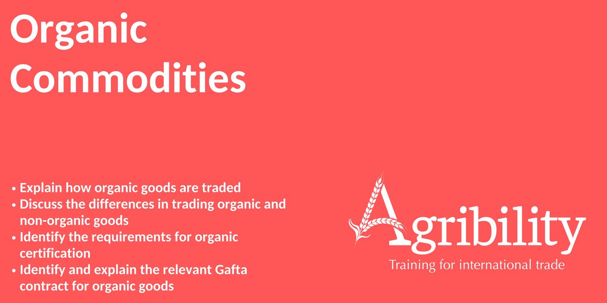 Gaftaworld's tweet photo. Gafta Online Short courses available on the Agribility platform.
"Organic Commodities" To find out more information and how to book click here ➡️ https://t.co/8ZnctA46EC
#onlinelearning #organice #commodities #agribility #flexiblelearning https://t.co/aEW9FMPoGd