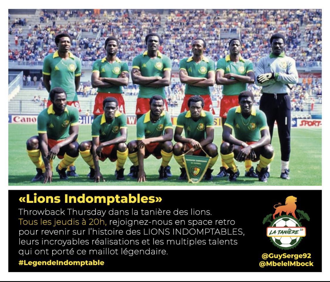 legendesind's tweet photo. RDV demain 20H
Nous reviendrons sur la toute première CAN remportée par l'équipe nationale du Cameroun #Spaceretro #CAN84 #LegendeIndomptable @lataniere237
@JPOkabol @DjizosCryce @DoudouMolar @OnanaCristian https://t.co/f5sOsFtOoq