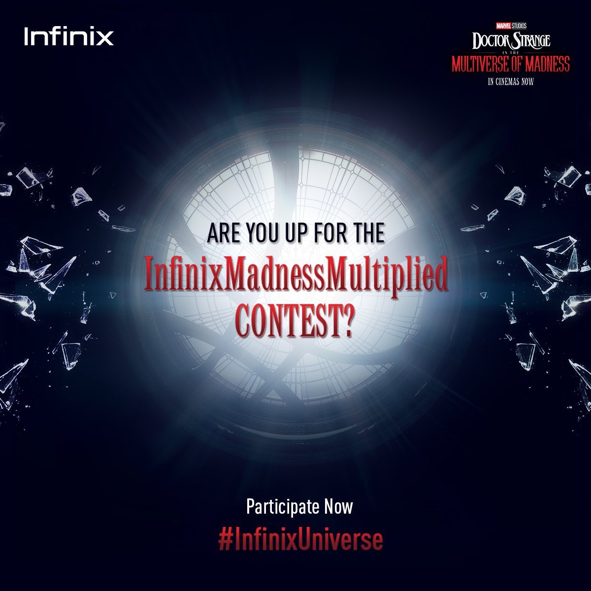 InfinixIndia's tweet photo. CONTEST ALERT!!!! 🥳🥳🥳

Participate for a chance to win NOTE 12 Series Smartphones and Marvel Studios Doctor Strange – Multiverse of Madness goodies 🤩🤩🤩 https://t.co/jJlWUkPP20