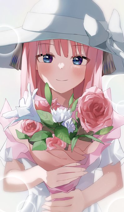 Nel ねる⚓️ホロクル11th 【K-28】さんがTwitterに投稿した中野二乃(五等分の花嫁)のイラスト。