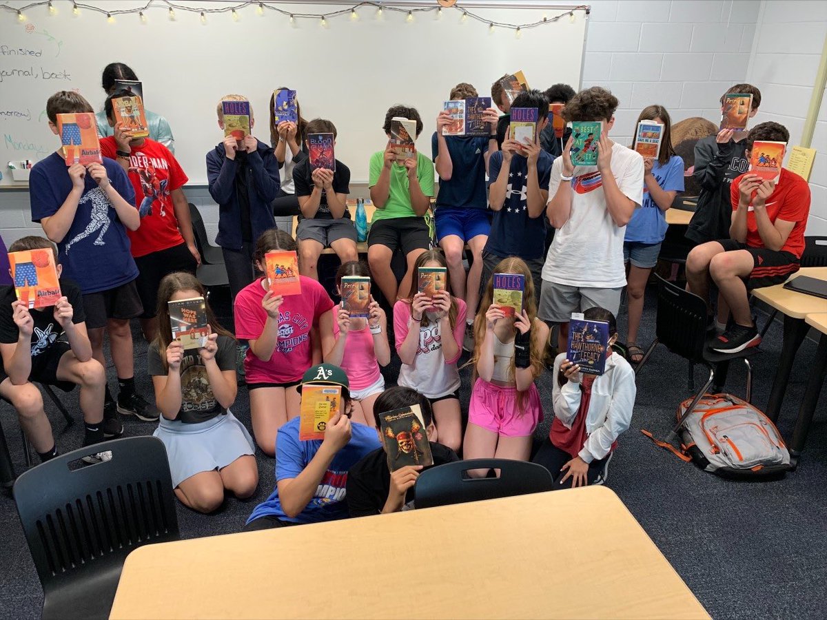 abigail_crane's tweet photo. The winner of the #BVELA challenge was Ms. Hurlbut from @HMSTBirds! Her 7th graders read 737 books this year. Way to go! πππ https://t.co/9iqSKYmnOH