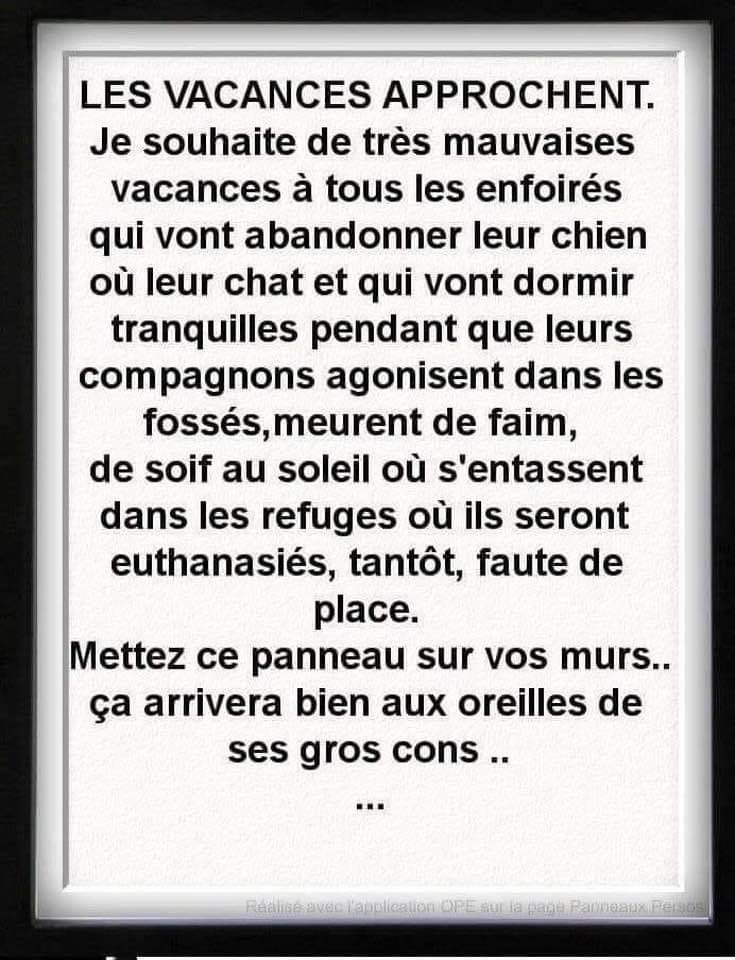 Mettez ce panneau sur vos murs , ça arrivera bien aux oreilles de ses gros cons 👌