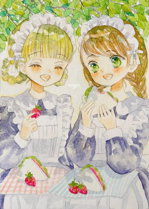 引用RTでお気に入りの絵を4枚載せて4人の方に繋ぐ【アートトレイン】  柔らかな雰囲気で、お花や光の表現が素敵なUzuさんからバトンを頂きました。 はじめてなのでドキドキ  透明水彩で可愛い雰囲気のイラストを描いてます。