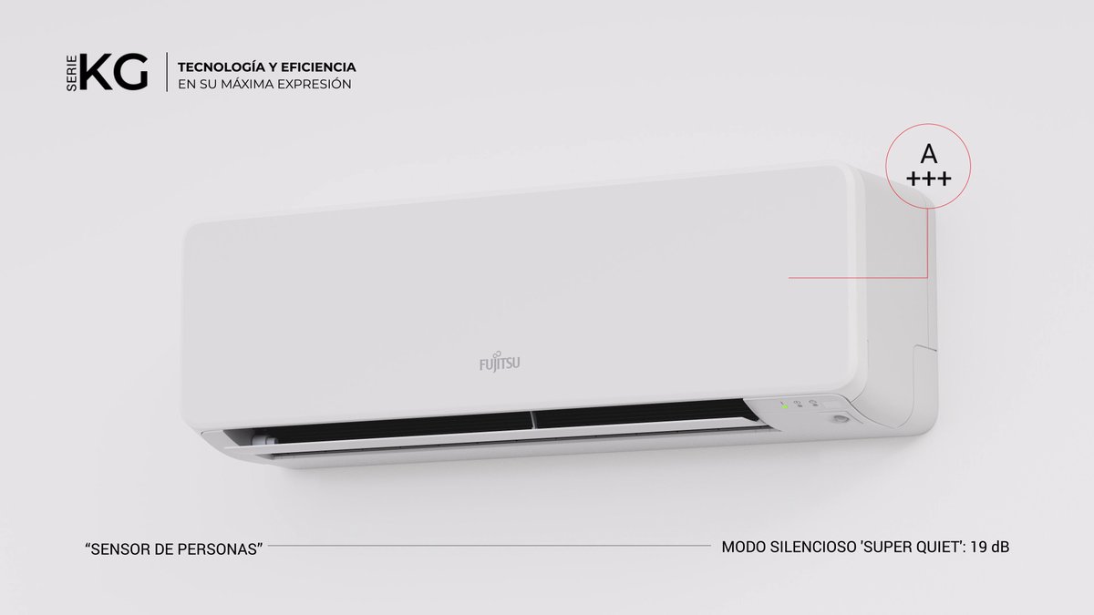 fujitsu_clima's tweet image. La #serieKG está diseñada para ser la más eficiente del mercado. 🏆 Gracias a su función #HumanSensor detecta el movimiento de las personas en la estancia y puede ajustar la potencia si se vacía o si se vuelve a ocupar. ¿Quién necesita poner un dispositivo KG en su vida? ✋
