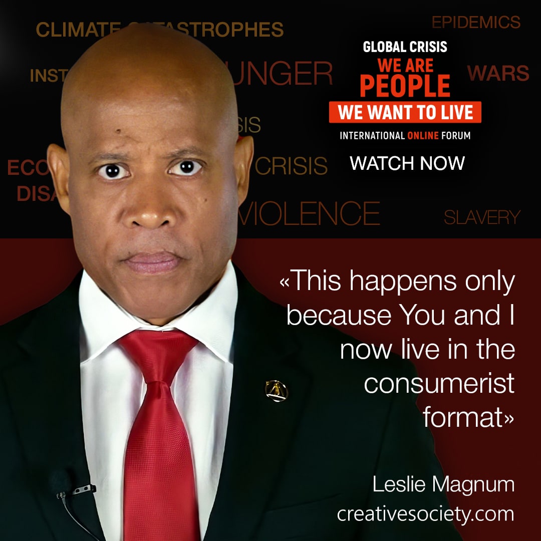 All global problems exist just because we haven't built #CreativeSociety where #human life is the highest value.
Watch #WeWant2Live Forum on the most acute issues of our time:
🔴 creativesociety.com/global-crisis-…

#quote #hunger #pandemic #violence #slavery #war #ClimateCrisis #CO2exposed
