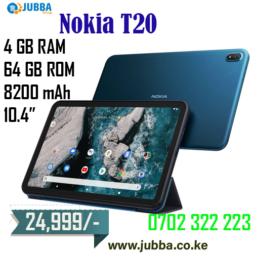 jubba_shop's tweet photo. Nokia T20 brings the classic Nokia quality to the big screen, and helps you find better work-life balance.  Take part in up to 7 hours of conference calls, enjoy a season of your favorite show on one go, or work and play throughout the day with its long-lasting battery. https://t.co/OtJ2R4dA4O