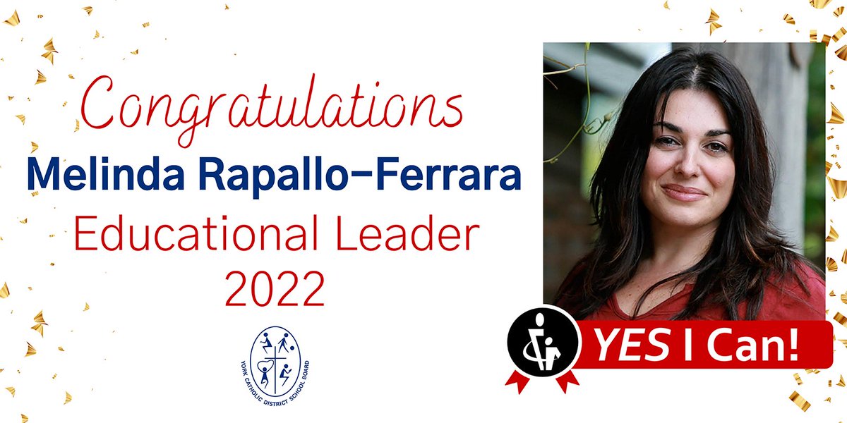 Congratulations to our 2022 CEC/YCDSB Educational Leader of the Year, Melinda Rapallo-Ferrara! She oversees a new initiative within the YCDSB, the Itinerant Literacy Intervention Teacher Program, and facilitates professional development sessions for Special Education Teachers.