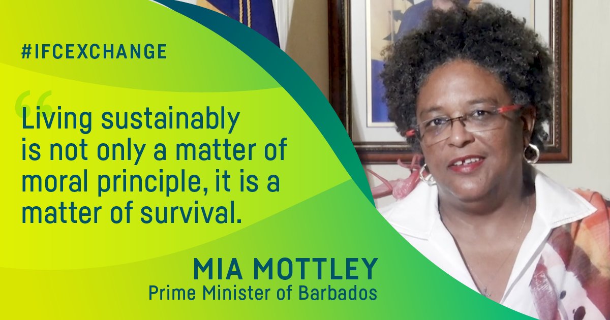 LIVE NOW 🔴🎥 Join PM <a href="/miaamormottley/">Mia Amor Mottley</a> at the virtual #IFCexchange! Engage by posting below &amp; in our chat: wrld.bg/fyiV50Jb43q #IFCinfrastructure