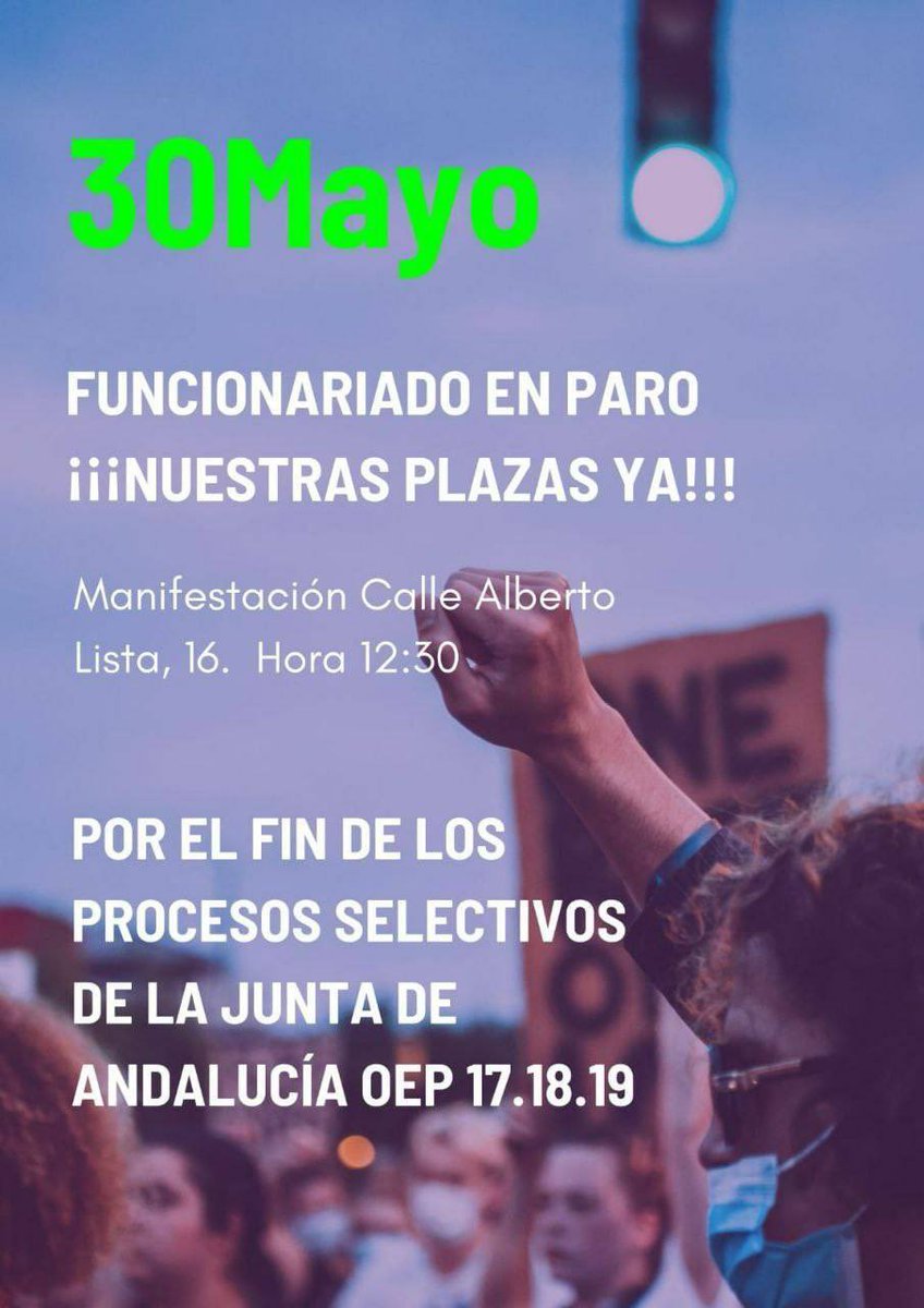 cristinaajmg's tweet photo. ⛔FUNCIONARIADO EN PARO⛔
¡NUESTRAS PLAZAS YA!

📌No nos vale el anuncio de vacantes de A1.11 y C1. ¿Y los demás cuerpos? 
📌Llevamos 5 años de tortura. Aceleren y terminen el proceso ¡¡YA!!
@Saf_Andalucia @OpositoresJA @abcdesevilla @sextaNoticias @La_SER @La1_tve @CSurNoticias https://t.co/ACVgubvgqo