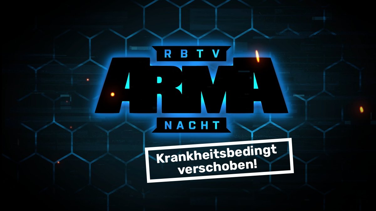 TheRocketBeans's tweet photo. Liebe Community, leider schaffen wir es krankheitsbedingt nicht, die Arma Nacht am Samstag dem 21.05 durchzuführen. Wir suchen aktuell nach einem Ersatztermin und bitten um euer Verständnis. https://t.co/cI133hsK2s