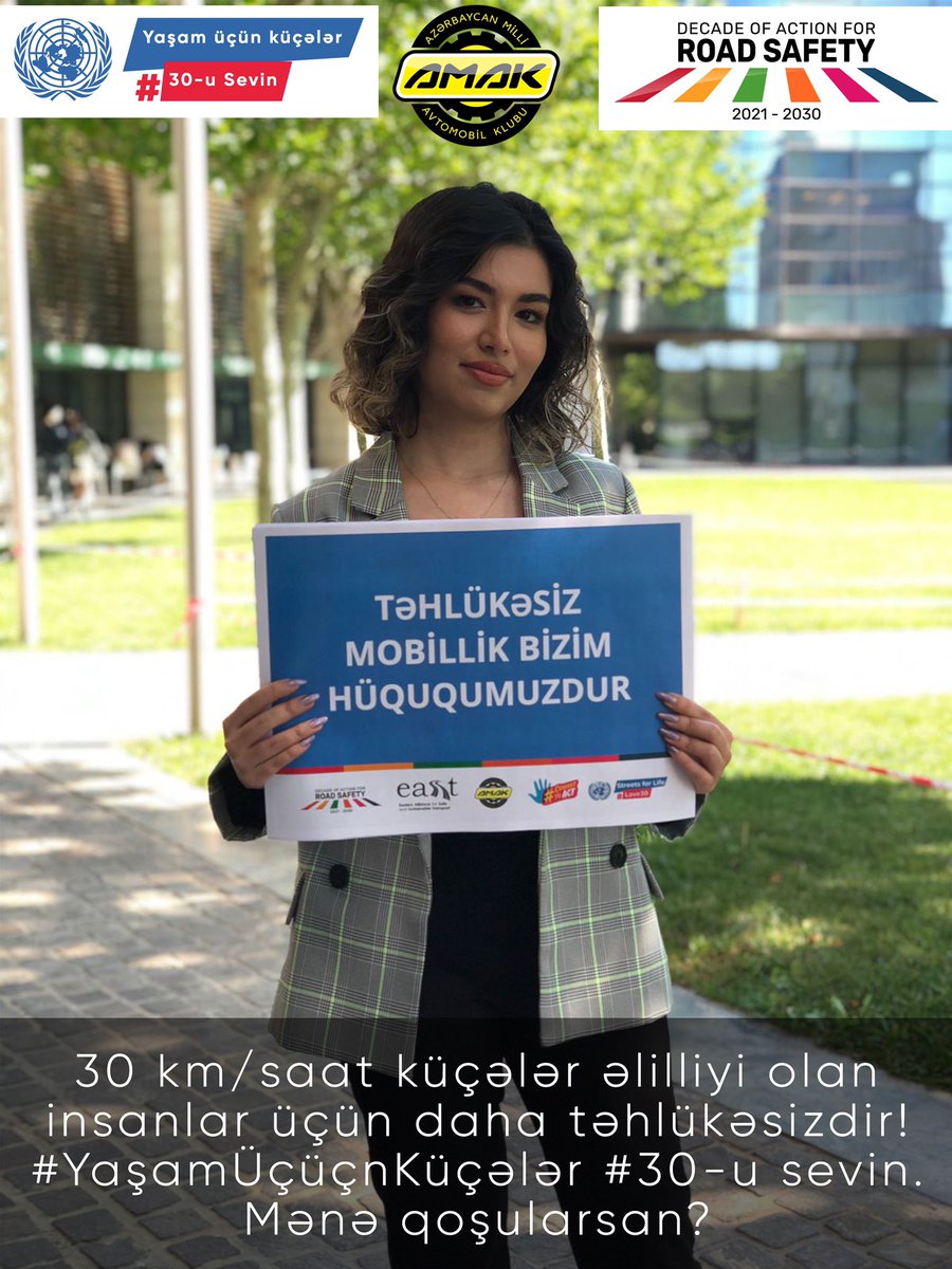 National Automobile Club of Azerbaijan (AMAK) (@milliavtoklub) on Twitter photo Commit to act!
#Love30
#RoadSafety
#StreetsForLife
#RoadVictims
#UNGRSW
#SafeSchoolSecureJourneys
#sustainablemobility
#roadusers
#workingtogether
#speed
#SaveLives
#IDemandStreetsForLife
<a href="/FIAFdn/">FIA Foundation</a>
<a href="/EASSTransport/">EASST</a>
<a href="/UNGRSW/">UN Road Safety Week</a>
<a href="/RoadSafetyNGOs/">Road Safety Alliance</a>
<a href="/UNRSC/">UN Road Safety</a>
<a href="/WHO/">World Health Organization (WHO)</a>
<a href="/UN/">United Nations</a>
<a href="/EASSTransport/">EASST</a>
<a href="/fia/">FIA</a> Commit to act!
#Love30
#RoadSafety
#StreetsForLife
#RoadVictims
#UNGRSW
#SafeSchoolSecureJourneys
#sustainablemobility
#roadusers
#workingtogether
#speed
#SaveLives
#IDemandStreetsForLife
<a href="/FIAFdn/">FIA Foundation</a>
<a href="/EASSTransport/">EASST</a>
<a href="/UNGRSW/">UN Road Safety Week</a>
<a href="/RoadSafetyNGOs/">Road Safety Alliance</a>
<a href="/UNRSC/">UN Road Safety</a>
<a href="/WHO/">World Health Organization (WHO)</a>
<a href="/UN/">United Nations</a>
<a href="/EASSTransport/">EASST</a>
<a href="/fia/">FIA</a>