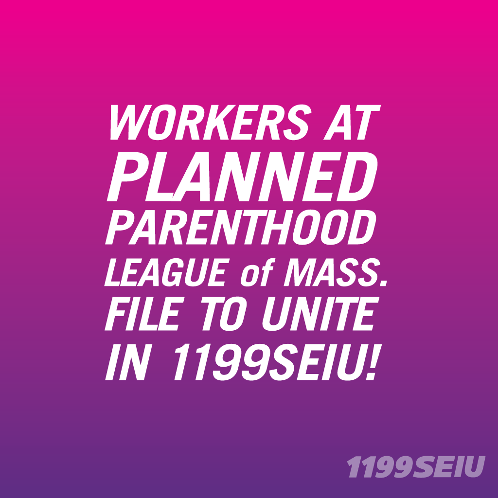 1199mass's tweet image. Nearly 200 workers at four PPLM clinics across #MA will vote to become members of @1199SEIU!  The group would join a growing movement of nearly 1k Planned Parenthood workers in @SEIU. 

Read more here: 1199seiu.org/massachusetts/…