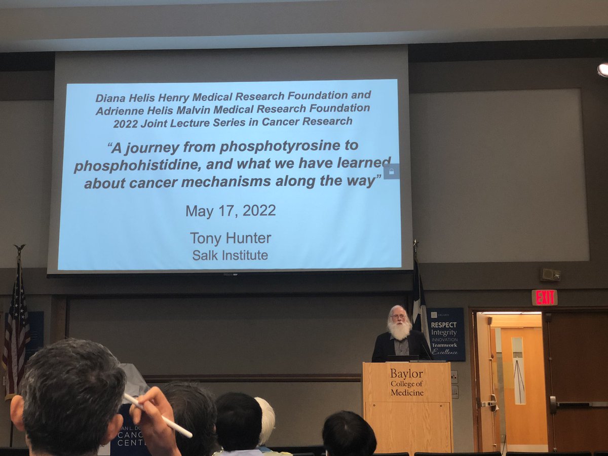 Too lazy to make fresh buffer and discovering Tyrosine kinases 😲😲 What an exciting talk it was from Tony Hunter himself <a href="/BCMFromtheLabs/">From the Labs at Baylor College of Medicine</a> <a href="/bcmhouston/">BCMHouston</a> <a href="/BCM_CVRI/">BCM_CVRI</a>