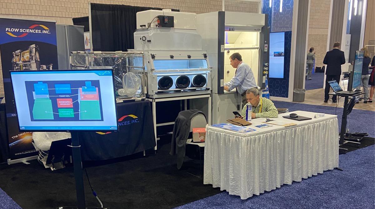 flowsciences's tweet photo. Day 2 of CPhI North America! We're ready to talk containment. Stop by and see our latest concept, the flex wall enclosure, and some of our proven winners, like the Hybrid Isolator and SAF T Fume Hood. Find us at booth #907 or online: https://t.co/95t8XWRe1w https://t.co/6C8nq0j0K3