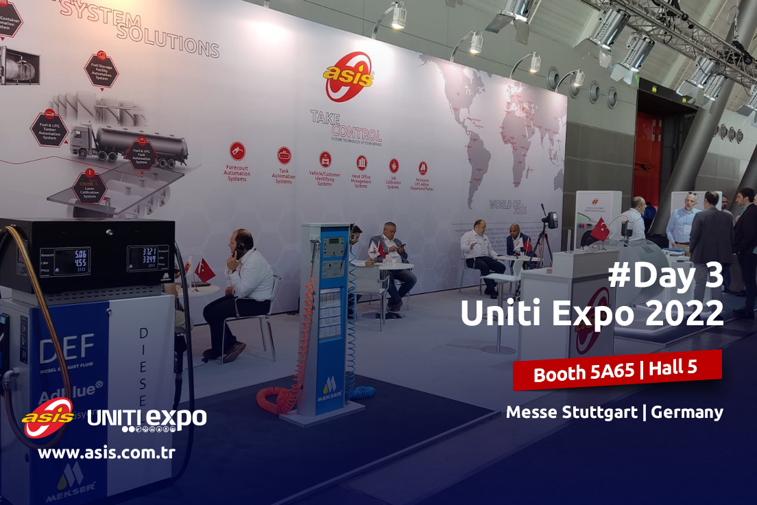 AsisAutomation's tweet photo. Welcome to day 3/last day of #unitiexpo2022 . We are so honored to be visited by so many customers! If you haven’t visited us yet our booth is at 5A65 | Hall 5!
#asis #asisotomasyon #asisfuelautomation #asisautomation #UNITIexpo #unitiexpo2022 https://t.co/fSUBBKZfa0