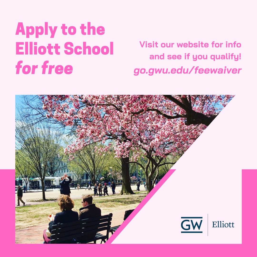 ESIAGrad's tweet photo. Did you know @ElliottSchoolGW offers #feewaivers to special fellowship recipients, such as #McNair Scholars? Find details and instructions at https://t.co/Jx6i83cARW https://t.co/BN7D7NcNro