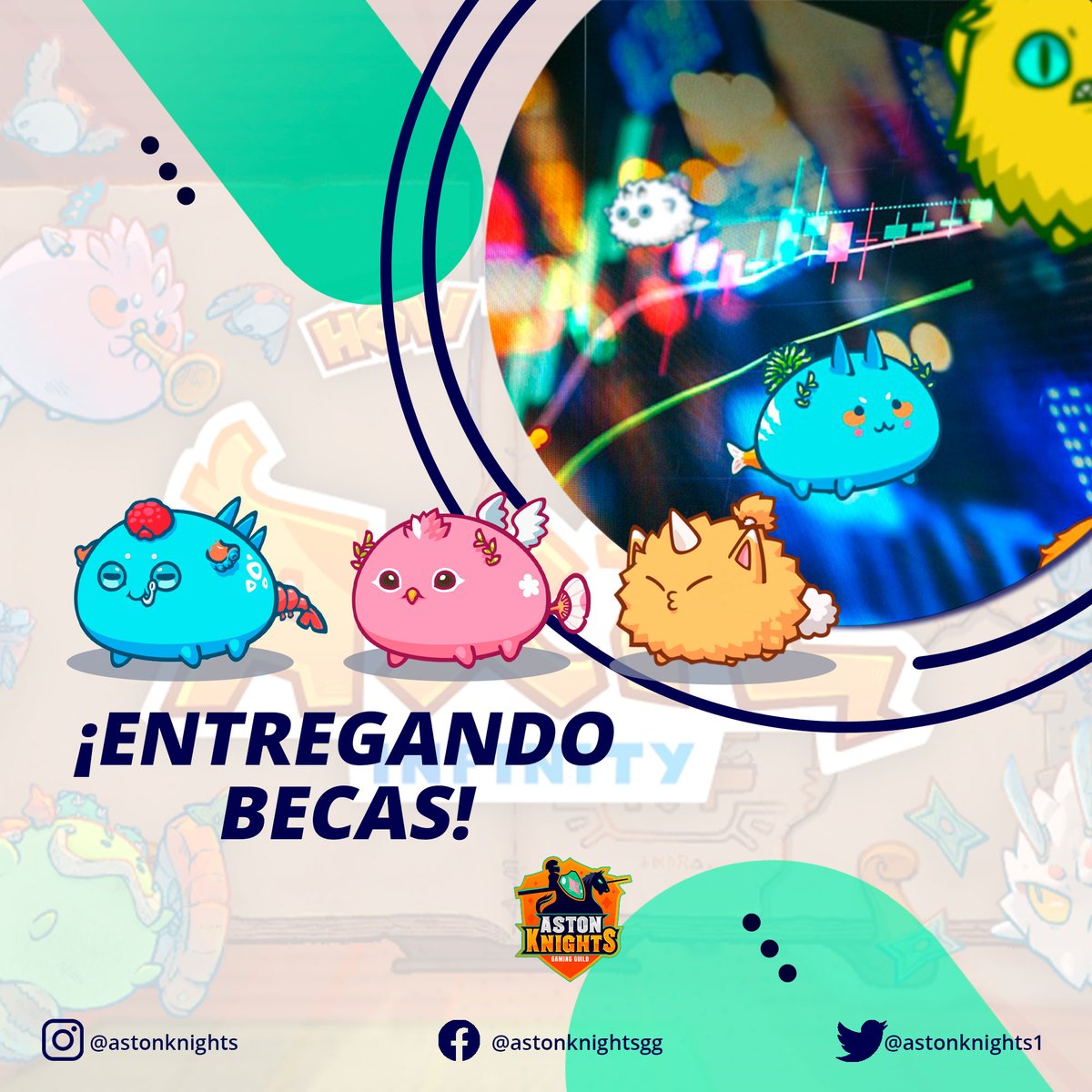 astonknights1's tweet photo. ENTREGANDO BECAS! Bienvenida a nuestra hermandad, AK-S41 Andreina G ⚔️ 🛡
#AxieScholarship #AxieInfinity #axieupdate #axie https://t.co/puwT3THgcI