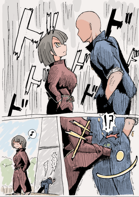 #Ballbusting ハンドポケット対決。
金玉にもウエイトトレーニングを
させておくべきでしたね。 