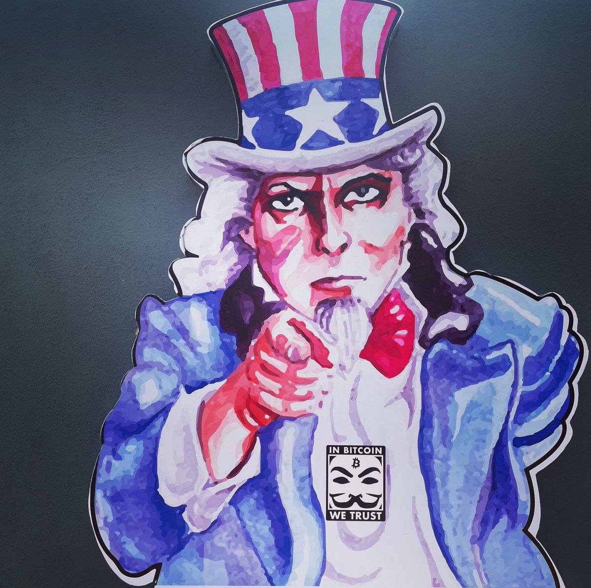 InBitcoinTrust's tweet photo. GM IN #BITCOIN WE TRUST
Satoshi sees 👀 TÍO SAM ORDERS YOU
•
•
#inbitcoinwetrust #bitcoingm #bitcoinart #bettermoney #satoshinakamoto #nftart #nftartist #satoshisees #bitcoinmexico #bitcoinguadalajara https://t.co/NVSmI8Gxns