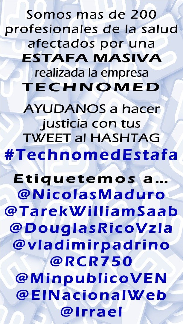 MauryMisel's tweet photo. #technomed #TechnomedEstafa @NicolasMaduro @TarekWiliamSaab https://t.co/kJhRgaRfp4