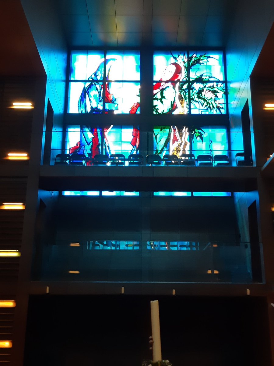 Nuagedeparis1's tweet photo. #TreesInChurches 
Notre-Dame-de-l'Arche-d'Alliance
#StainedGlass 
#vitrail : Martial Raysse (2001) (design) &amp; Jean-Dominique Fleury (production).
Paris
#animalsinchurcheshour 
@BSMGP https://t.co/PVD8B6wEg9