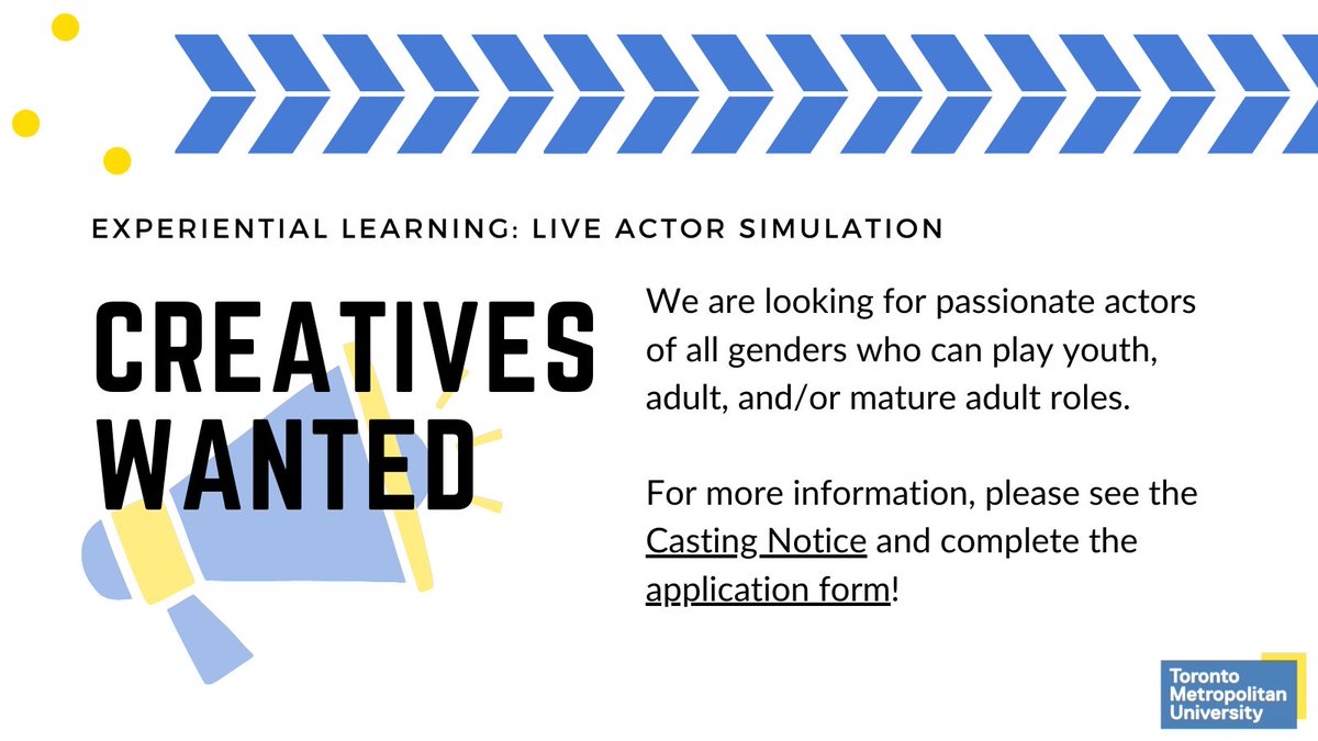 Don’t forget to apply to be a live actor simulator! LAS is still accepting applications from actors and creatives who can portray anyone from teenagers to senior citizens. For more information, please visit bit.ly/37Yx1d6 and apply at bit.ly/37RZP6S!
#LAS #Actor