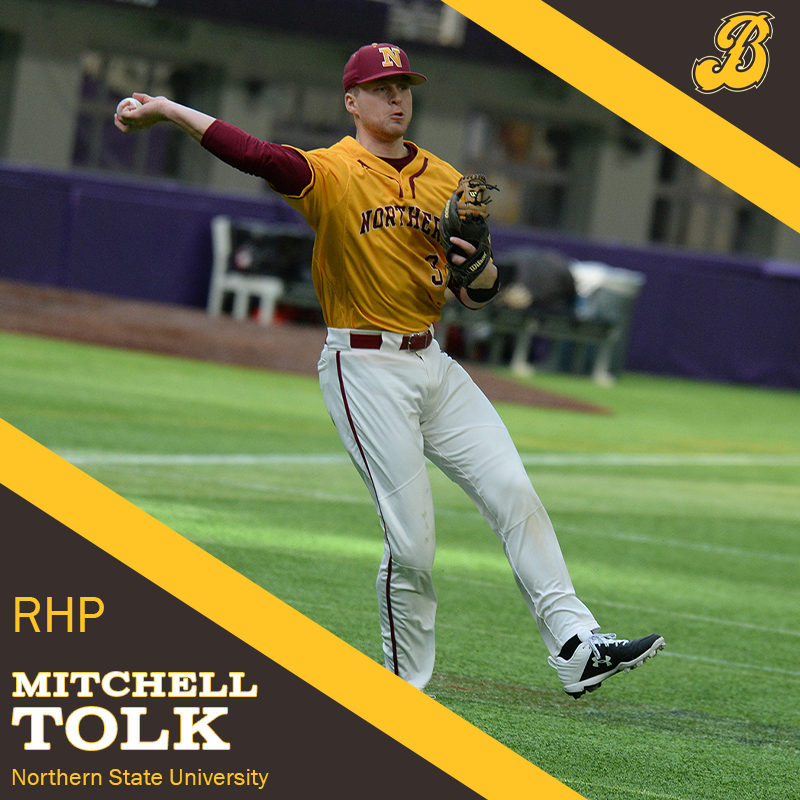 BisonBaseballSD's tweet photo. Let's welcome another Bison to Laradise, Mitchell Tolk! 🔥 Mitchell is currently playing at Northern State University and is from Sioux Falls, ID. Let's go! https://t.co/llI5bLJKMY
