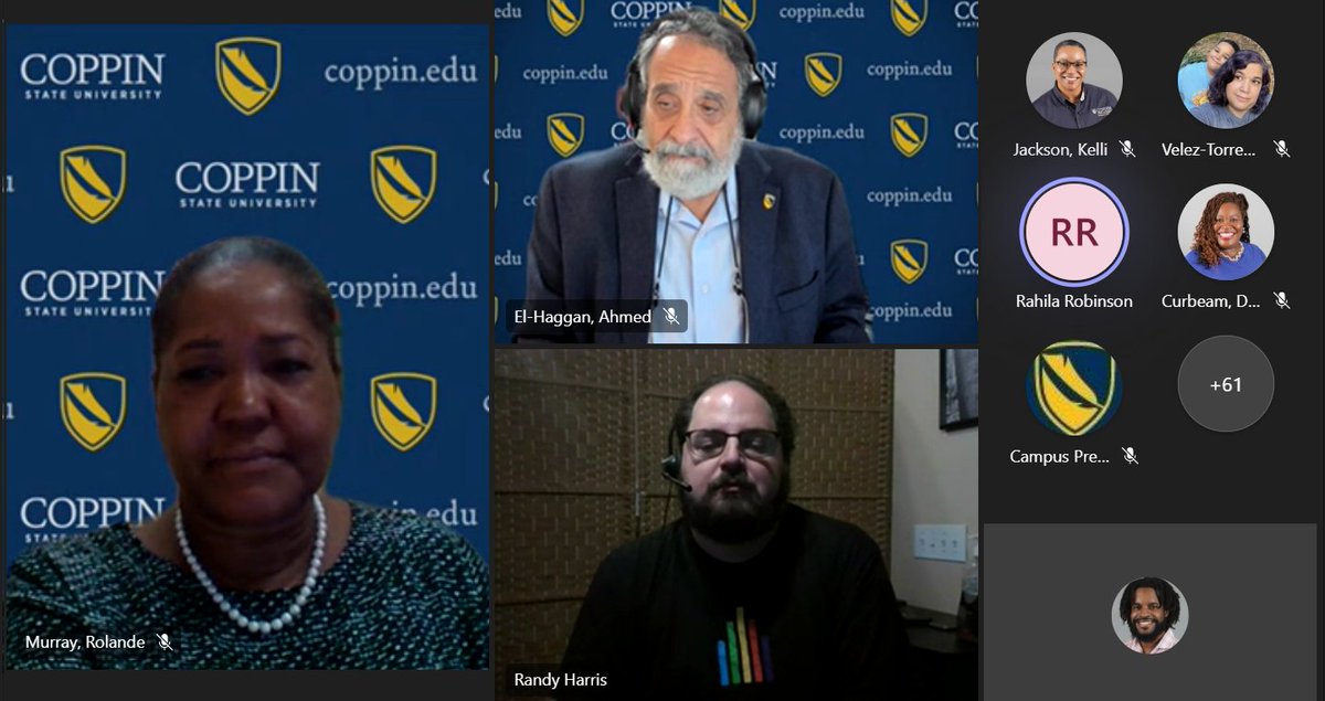 CoppinStateTech's tweet image. First up Randy Harris and Rahila Robinson with #anthology #csutech #habtubrahafitc