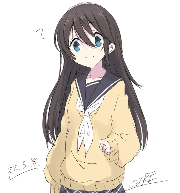 斎藤さんをロング化してみる
#ゆるキャン 