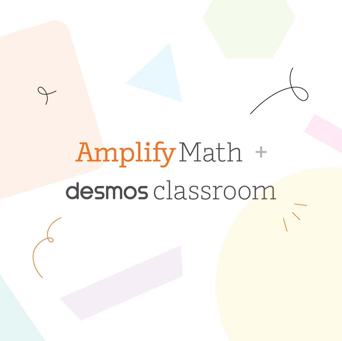 Amplify's tweet image. 📣 Big news! The @Desmos Math Curriculum and teacher.desmos.com are now a part of @Amplify. The Desmos calculators, free activities, and lesson-building tools will remain free for educators and learners everywhere!

#mtbos #futureofmath