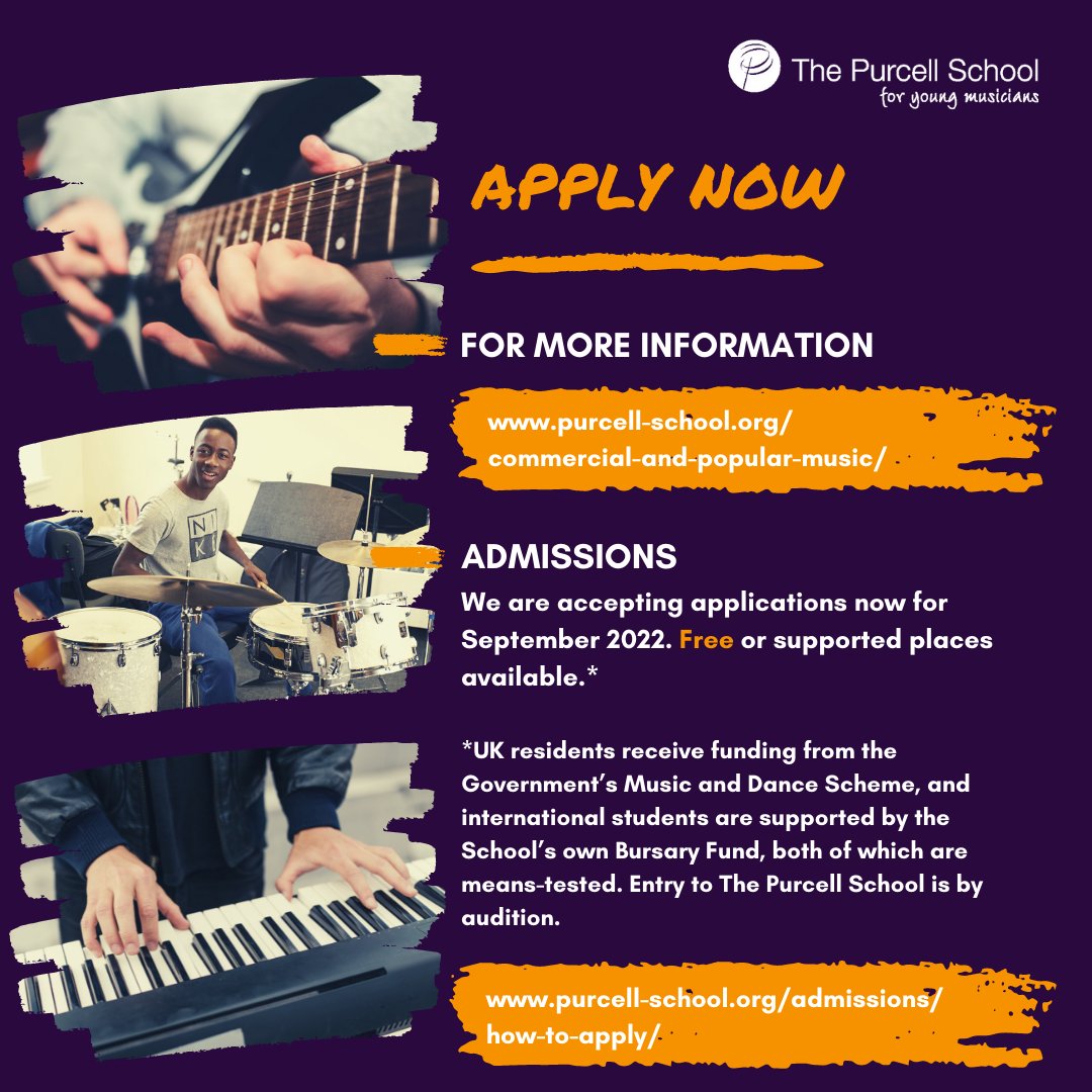 PurcellSchool's tweet photo. We are thrilled to announce the launch of a new first study Commercial and Popular Music Department here at Purcell! 

Available to students from September 2022. 

Find out more here: https://t.co/g0Ht4Rm7qU

#NewDepartment #CommercialAndPopularMusic #PurcellSchool https://t.co/DhD2RtGRUN