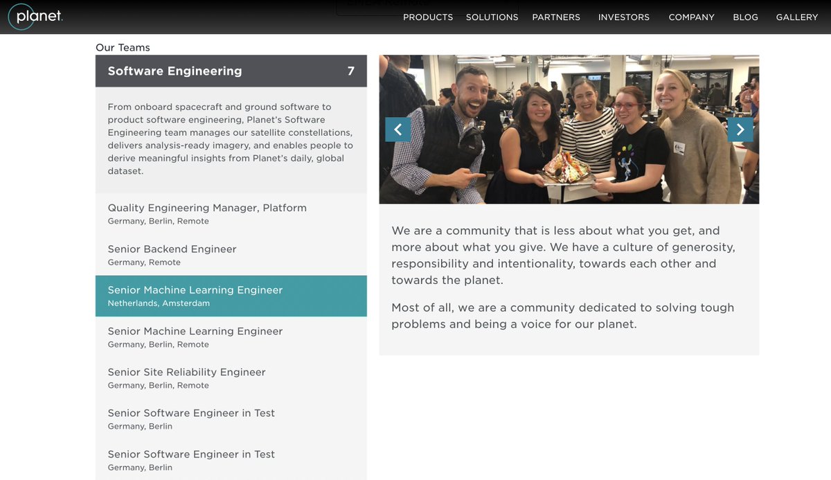 Will4Planet's tweet image. Great to be in the @Planet office in Berlin. 

We're hiring fast here, in software, sales &amp;amp; more. Want to join our mission-led team striving to leverage satellite imagery to save the planet? Apply here! planet.com/company/career…